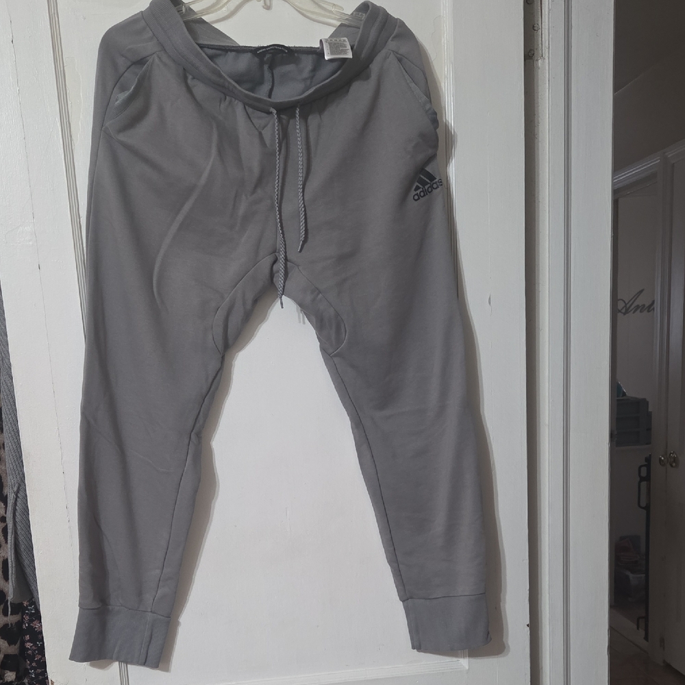 Adidas Light Gray Track Pants